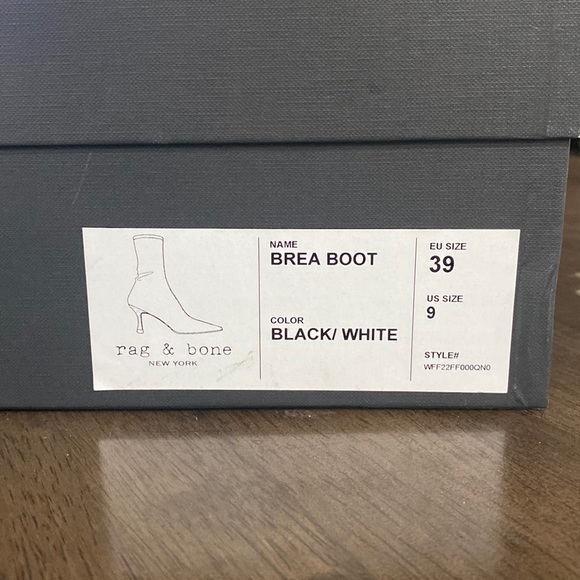 BREA BOOT from rag & bone NEW YORK. Style in BREA BOOT color is BLACK/WHITE. - Picture 7 of 13